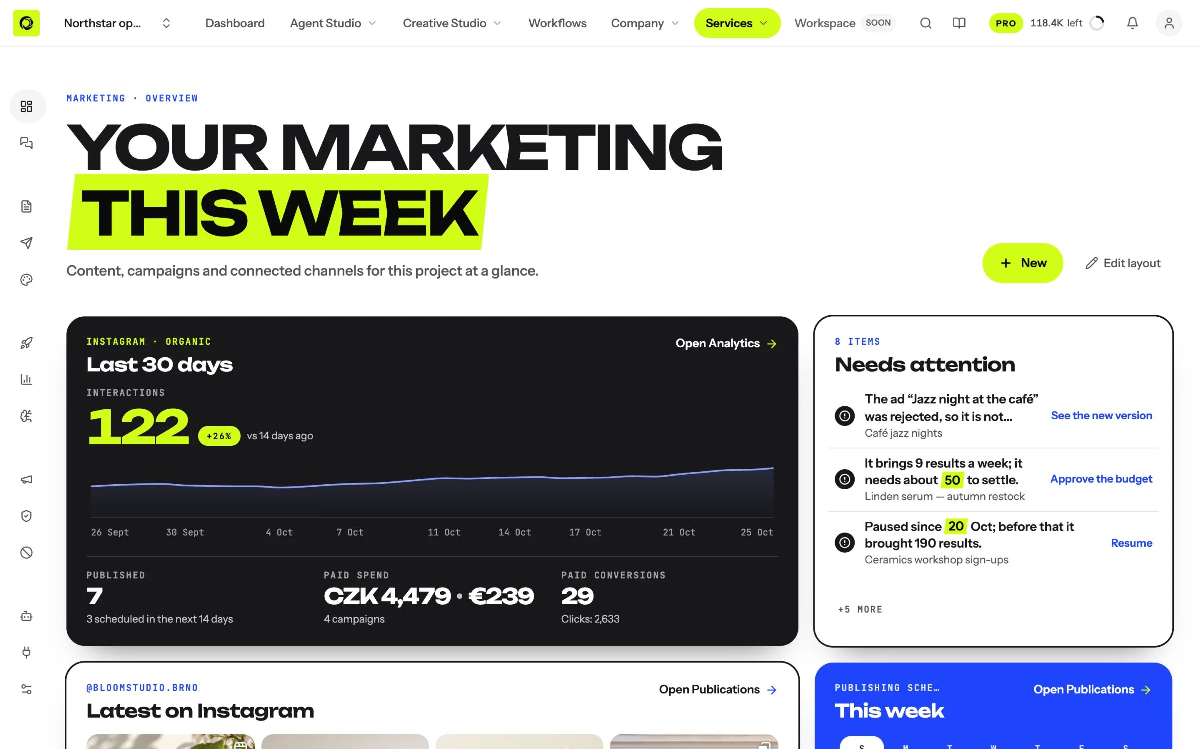 Marketing in der Alethe-Plattform